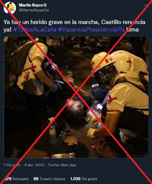 Protestas contra Pedro Castillo