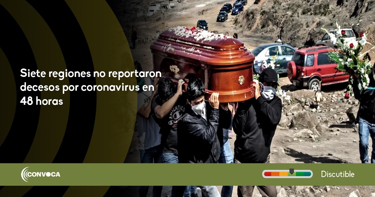 No se registraron muertes por COVID-19 en siete regiones del país el 14 y 15 de junio