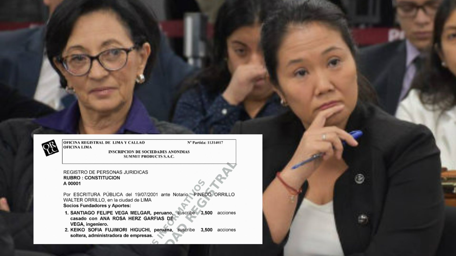 Keiko Fujimori y Ana Herz