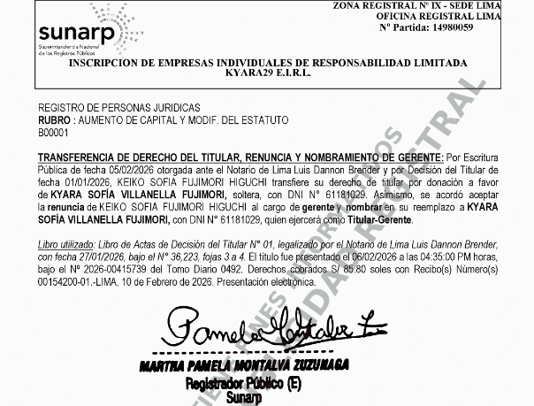 empresa de hija de keiko fujimori