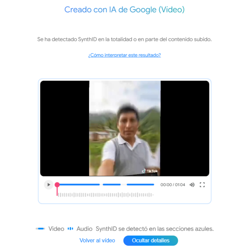 audio IA falso