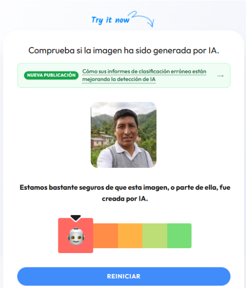 video IA falso