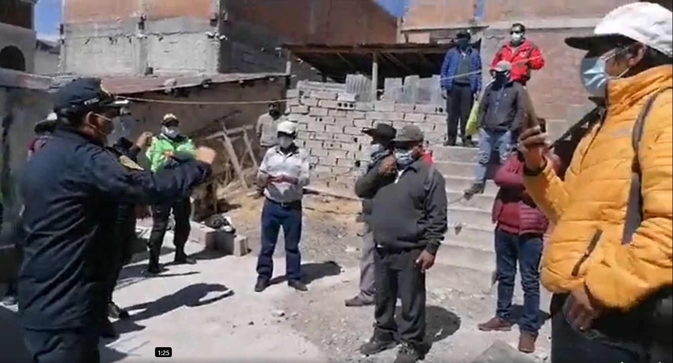 Intervención policial en Espinar