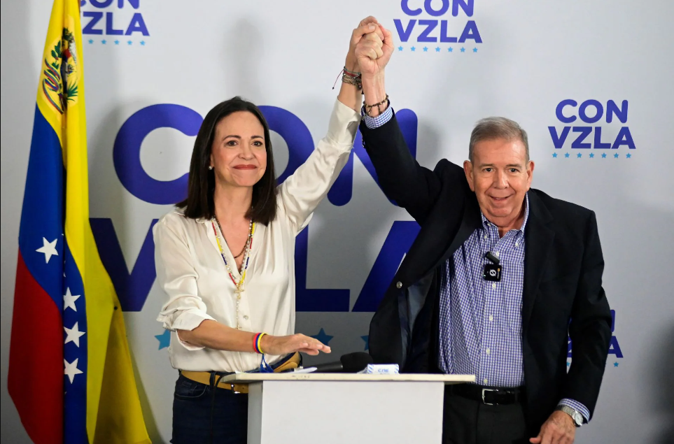 María Corina Machado y Edmundo Gonzales