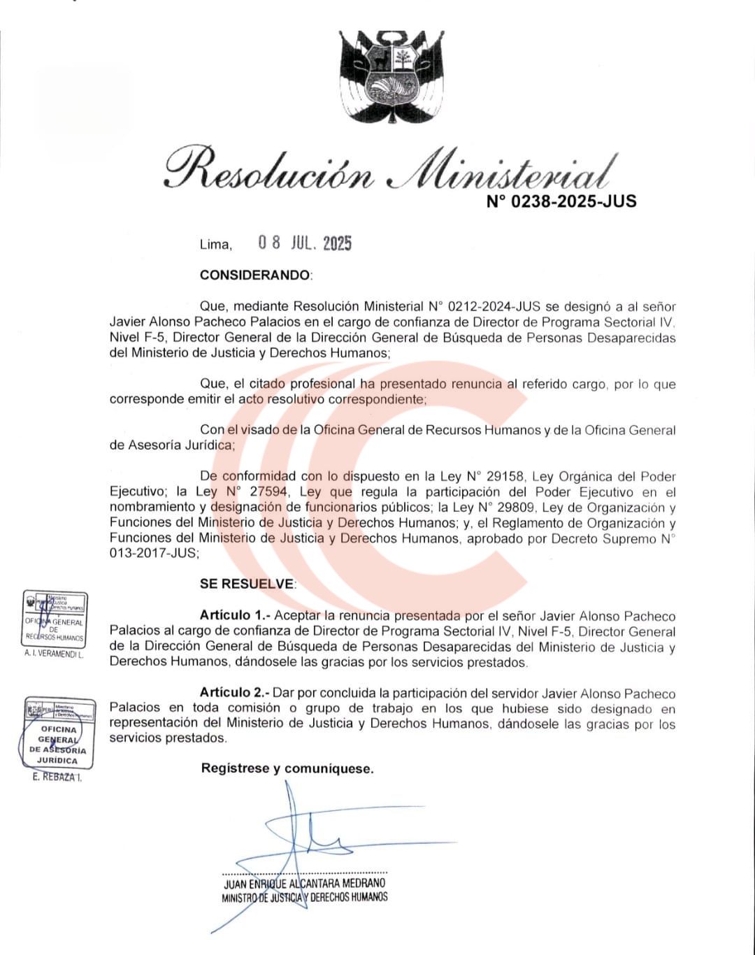 renuncia de pacheco