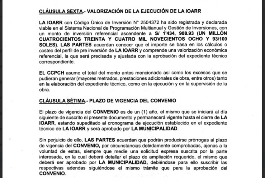 convenio