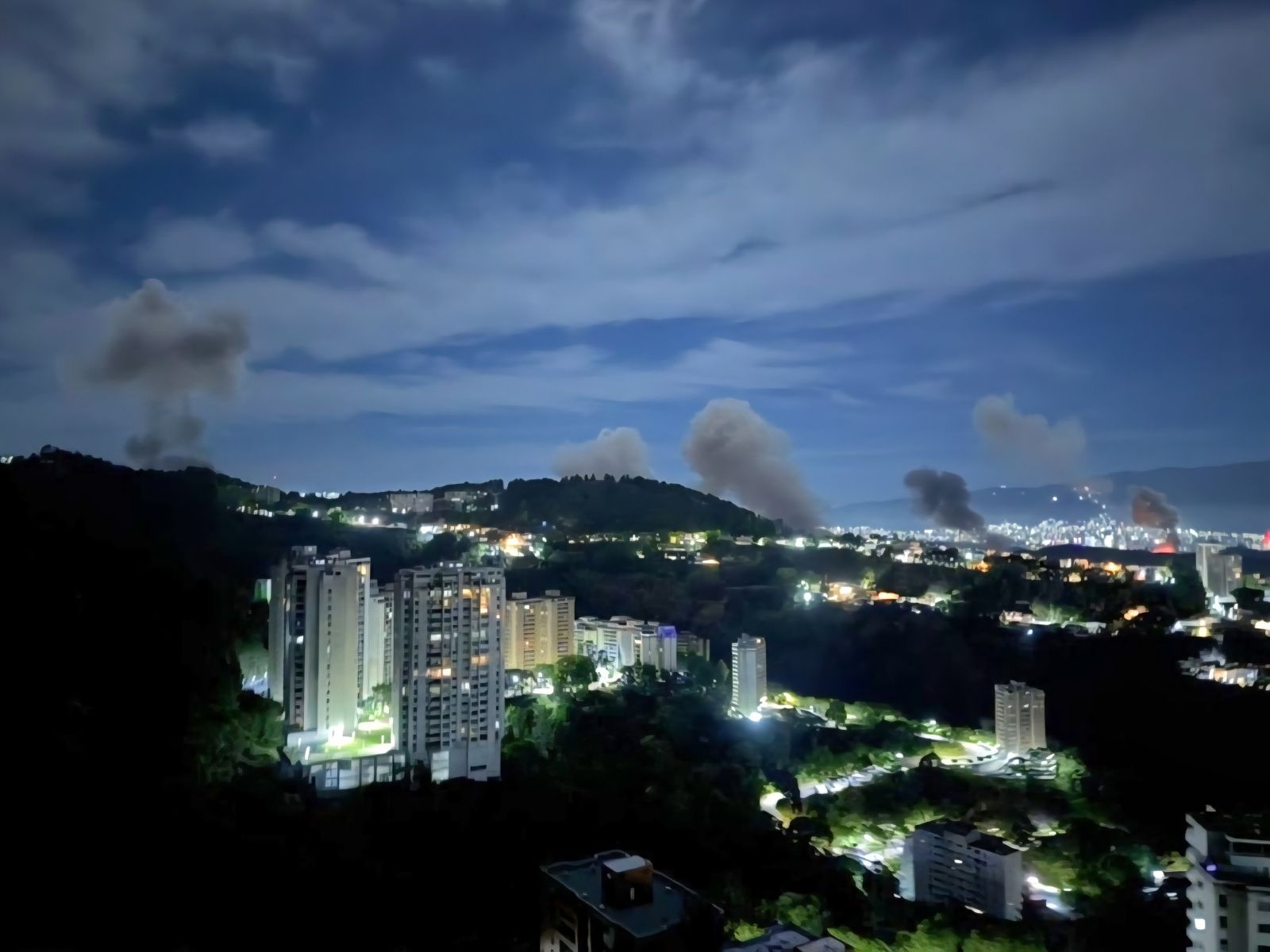 Bombardeo en Venezuela