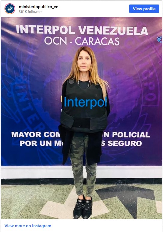 Detenida en Maiquetia Jenny Lorena Rosales luego q el MINISTERIO PÚBLICO 