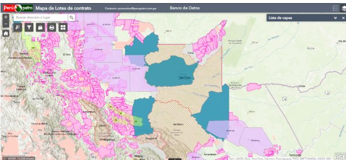 mapas perupetro