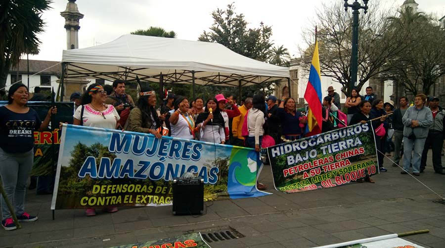 Protesta en Quito, Ecuador