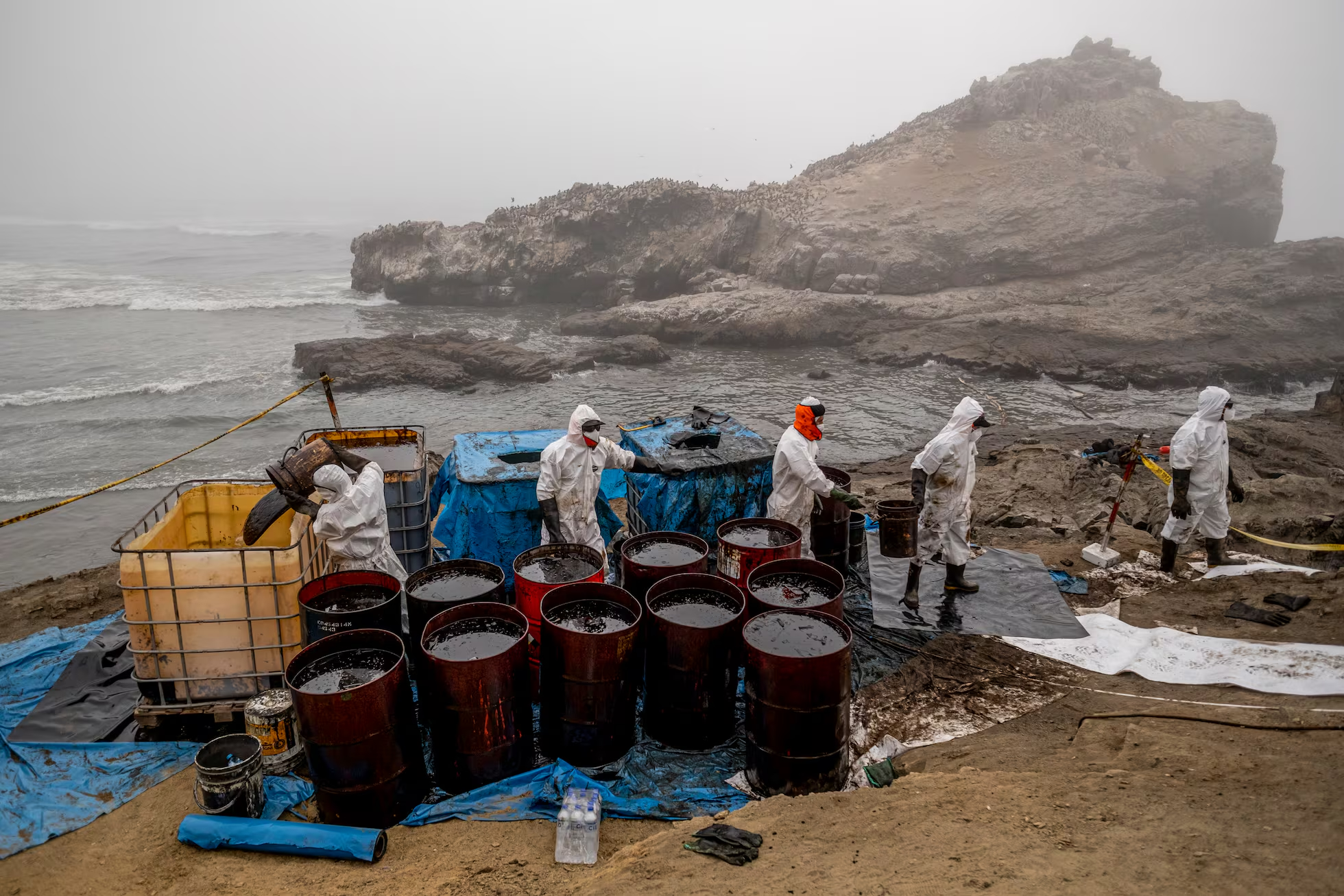 En enero del 2022 más de 12 mil barriles de petroleo de Repsol discurrieron al mar peruano.