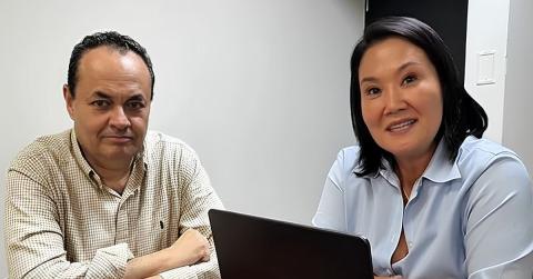Luis Carranza y Keiko Fujimori